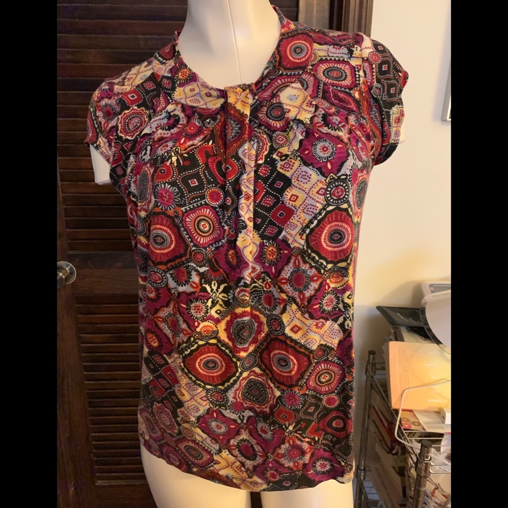 Susie Couture print top Size S